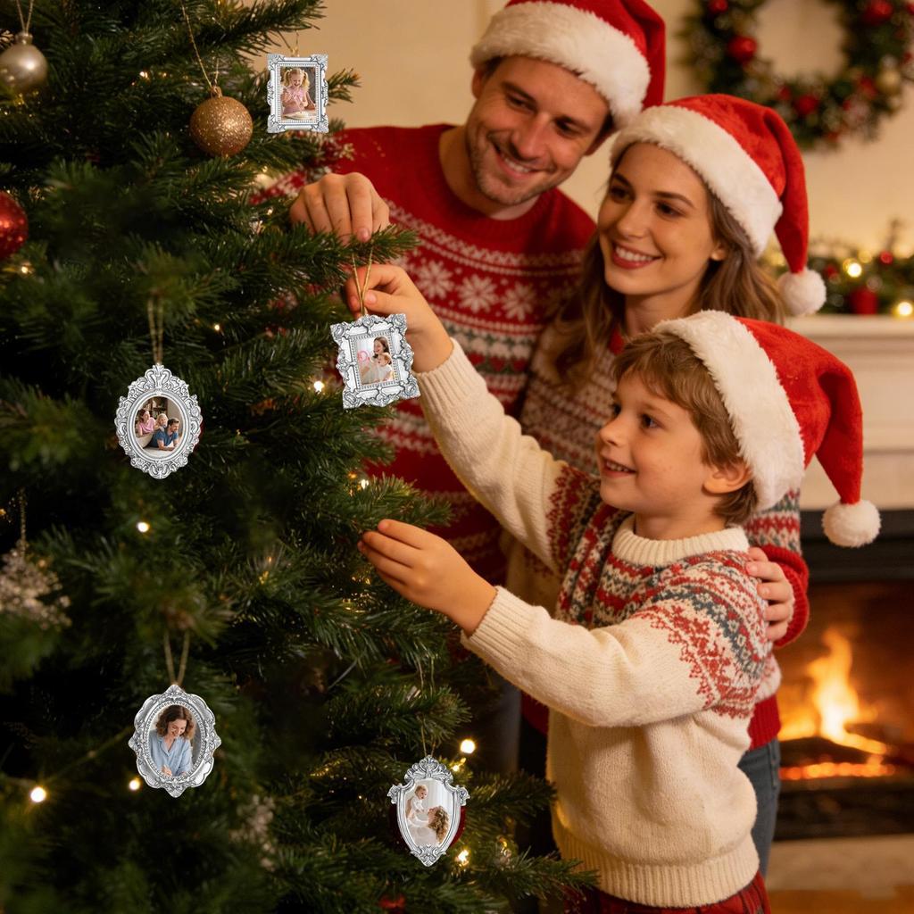 5pcs Vintage Mini Picture Frames Small Vintage Resin Photography Decor Picture Jewelry Display Table Frame for Photography