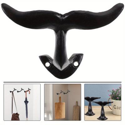 Retro Walflosse Dekorative Wandhaken zum Aufhängen Zuhause Bar Café Gusseisen Schlüsselhalter Mantel Wandhänger Gartendekoration Haken