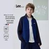 Lee Kids Children's Retro Stand Collar Color-block Knitted Jacket