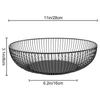 Versatile Fruit Basket For Organizing Vegetables And Fruits Convenient Storage Metal Fruits Basket Black