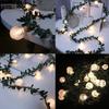 1.5M 10LEDS Rose Flower String Lights Battery Powered Flower Rose Night Lamp for Christmas Wedding Valentines Day Party Garland Decoration