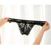 Xl 2Xl 3Xl 4Xl Plus Size Lingerie Sexy Transparent Panties Women Lace Crotchless Sex Thongs Female Erotic Panties With A Hole