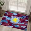 Aston Villa Fußball Design Kristall Samt Teppich Gemütlich Kein?Rutschfester Teppich mit Aufdruck für Schlafzimmer Wohnzimmer Eingang
