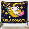 Cute Axolotl Galaxy Tapestry for Girls