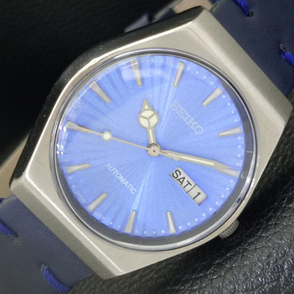 AUTOMATISK 6309A VINTAGE SEIKO JAPAN HERREKLOKKE MED BLÅ SKIVE a701526-5 R206b-a701526