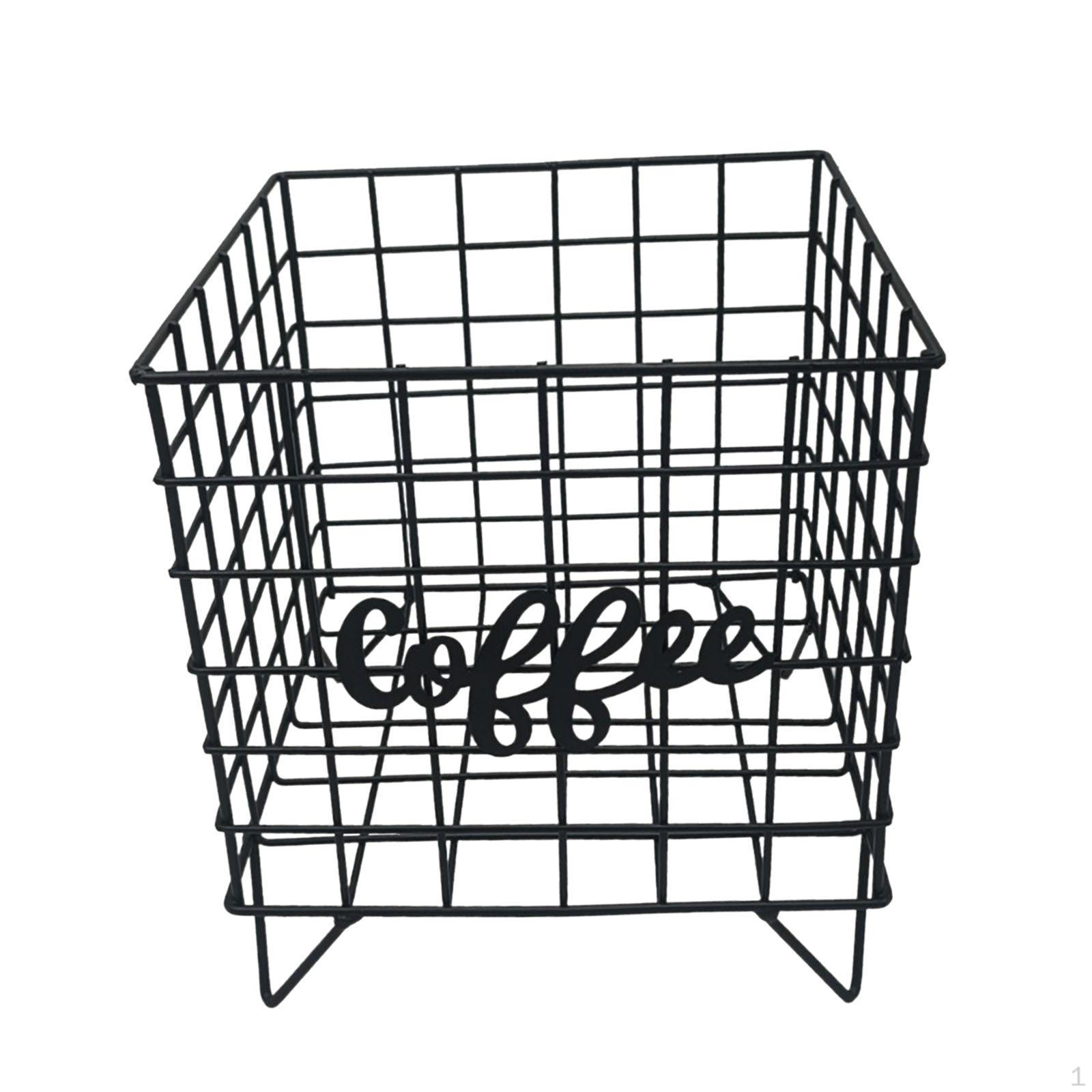 

Держатель для кофейных капсул, капсульная корзина, железные клетки, органайзер для кафе чёрный