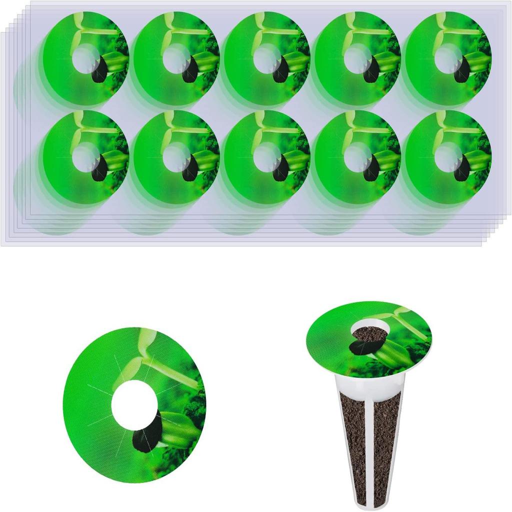 Lot de 100/120 étiquettes pour plantes hydroponiques, autocollants ronds pour la croissance des plantes, étiquettes autocollantes pour plantes hydroponiques