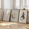 Japandi Neutral Abstract Wall Art Set, Wabi Sabi Beige & Black Line Canvas Prints, Minimalist Home Decor & Perfect Gifts
