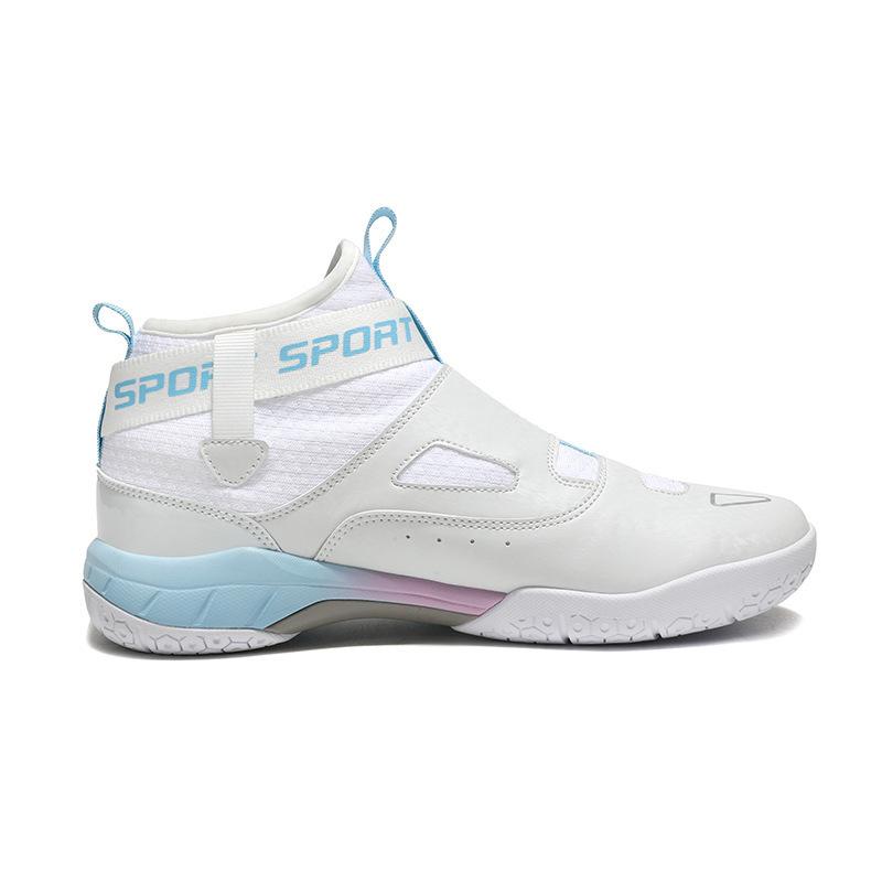 Shock-absorbing shoes, breathable badminton shoes, men's training, light competition, wear-resistant tennis shoes, the same non-slip summer women