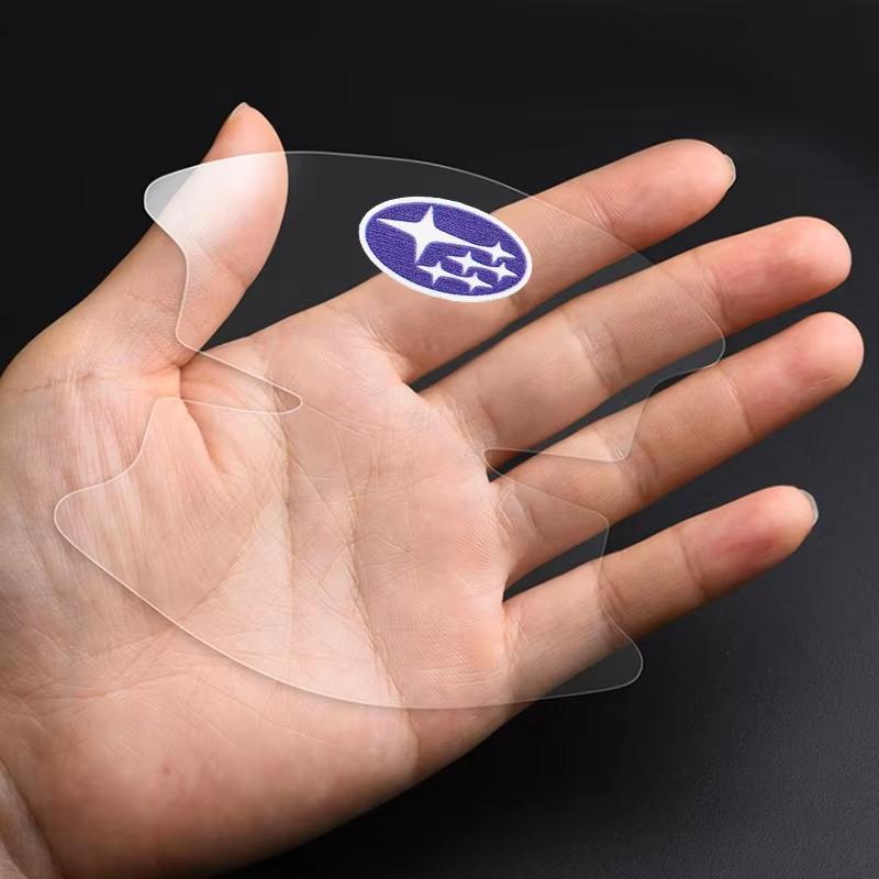 4Pcs Car Body Protection Strip Auto Door Handle Bowl Anti-Scratch Sticker For Subaru Forester Xv Impreza Wrx Sti Outback Legacy ge3