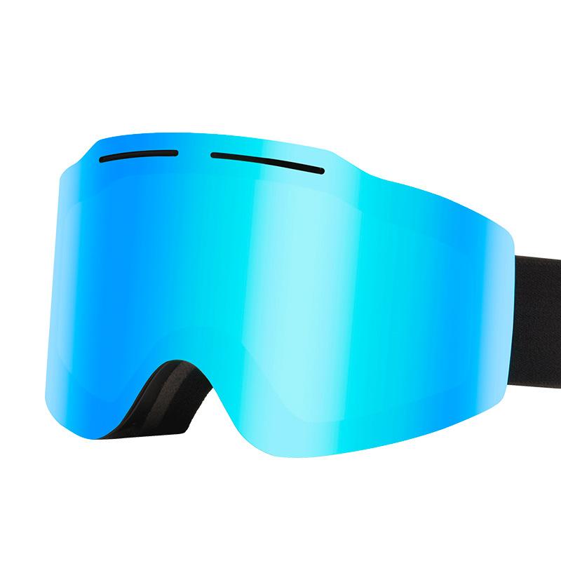 Ski goggles with double-layer anti-fog protection for outdoor sports, snow mountain climbing, UV protection, windproof and snowproof, trendy