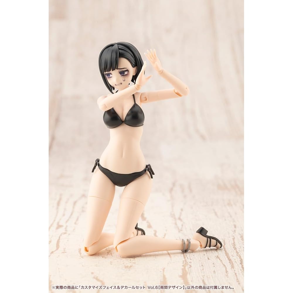 Kotobukiya Chitocerium Custom Face & Decal Set Volume 6 Rain Design 1/10 Scale Model Approximately 18mm Height