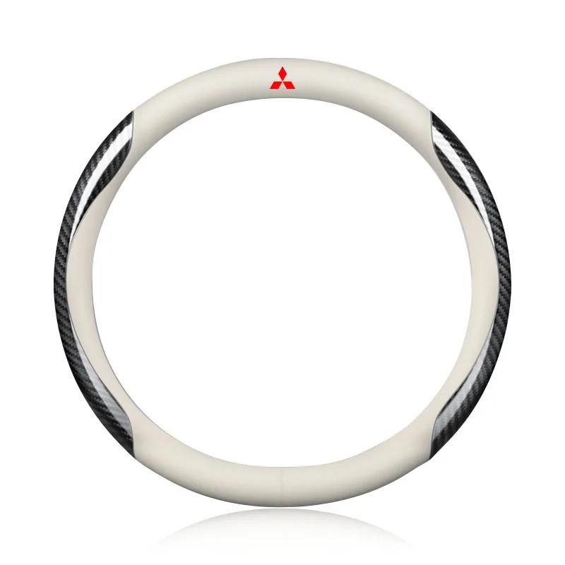 Auto-Lenkradabdeckung aus Karbonleder Autozubehör für Mitsubishi Asx Lancer Outlander Pajero Ralliart Zubehör Auto