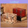 Wooden Vintage Organizer Box With Latch For Desktop Storage Gift Decoration