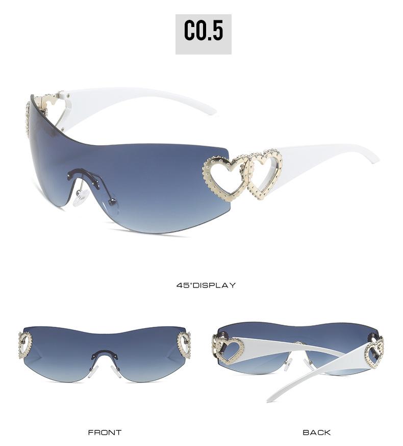 2022 Trendy Y2K Celebrity One-Piece Sunglasses for Women