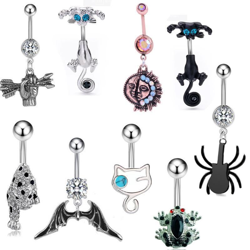 

Животное пупок гвоздь кошка летучая мышь кольцо пупка пирсинг пупка ювелирные изделия кольцо пупка