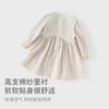 Davidella Girls' Long-Sleeved Dress for Spring