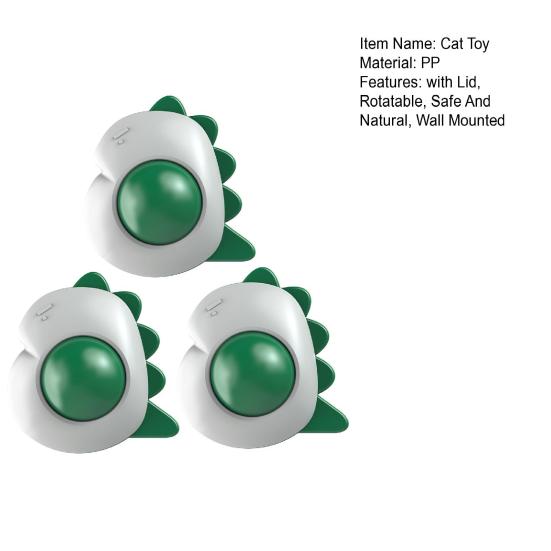 Cat Lick Ball Natural Catnip Ball Cat Chew Toy Wall Mounted Rotatable Ball Cat