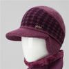 Hat Women's Autumn and Winter Fleece Thick Warm Ear Protector Wool Hat Cold-proof Cotton Hat
