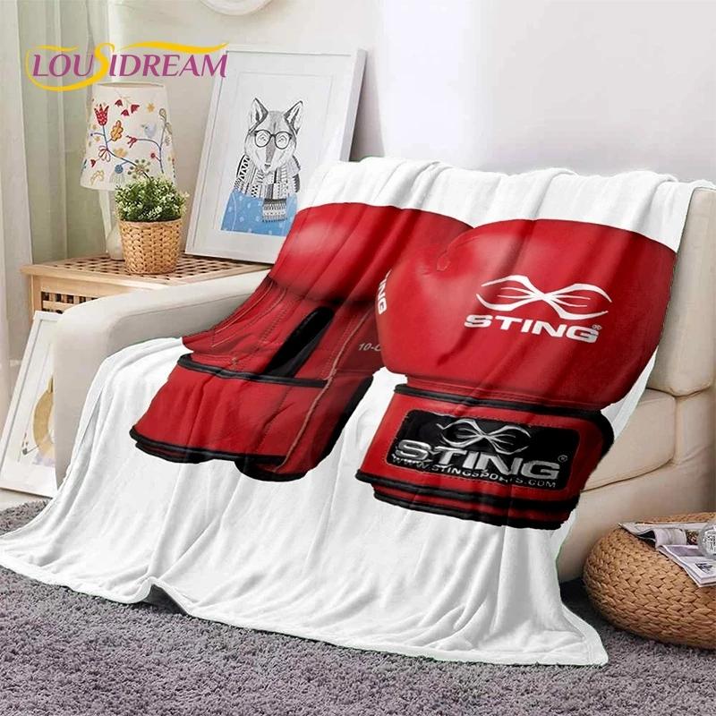 Boxing Gloves Boxer Fight Cartoon Soft Flannel Blanket for Beds Bedroom Sofa Picnic,Throw Blanket for Cover Outdoor Leisure Gift