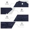 Men Henley Neck Short Sleeve T Shirt With Chest Pocket Casual Solid Color Tops