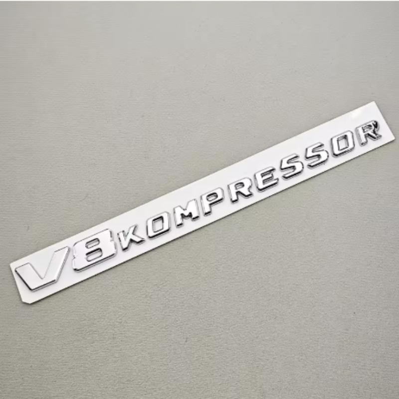 

3D ABS Chrome Black Car Styling V8 V6 Kompressor Logo Fender Side Sticker Badge Decals For Mercedes Benz G63 G500 S500 S680 GT