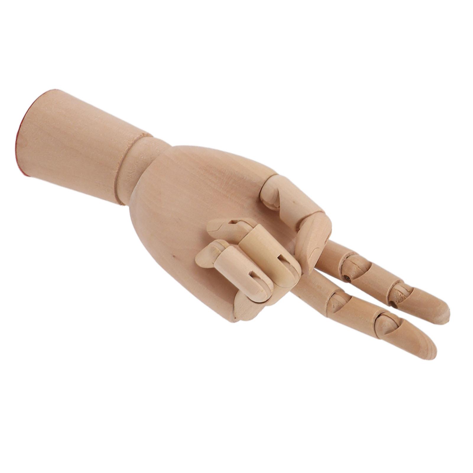 Modèle de Main en Bois Flexible Mannequin d'Artiste en Bois Articulé Main   Modèle de Main pour Croquis Dessin Peinture