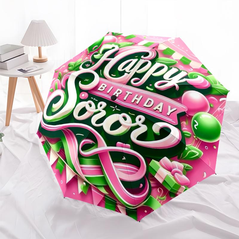 Printed AKA Logo5-Printed Folding Umbrella,Outdoor,Leisure,And Travel Umbrella,Durable Umbrella Fabric,Birthday And Holiday Gift