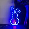 Easter Bunny Tail Shape LED Neon Lights USB Charging Cartoon Spring Rabbit Lamp Desk Decor For Teen Kids Girls Boys