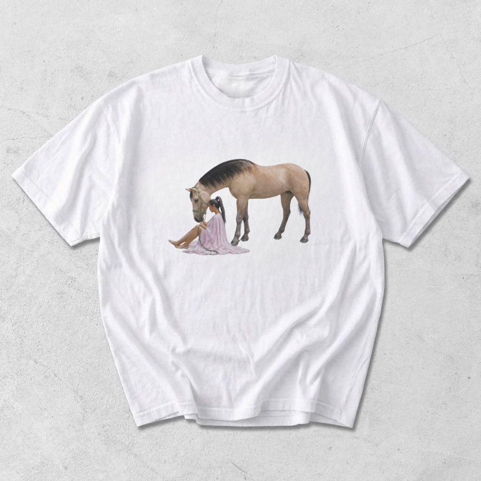 Horse Girl Aesthetic Shirt, Equestrian Lover Tee,Vintage Horse Graphic T Shirt, Western Horse Lover Gift, Cowgirl Fashion Tee S