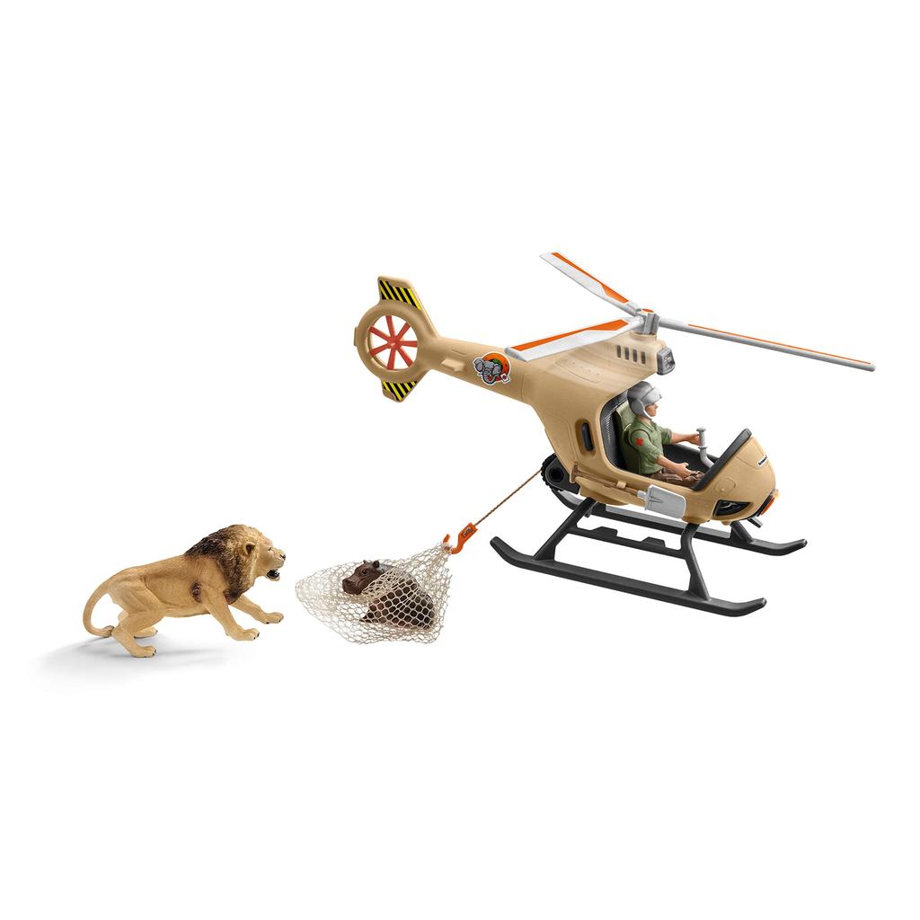 Schleich Wildlife Animal Rescue Helicopter Figure 42476
