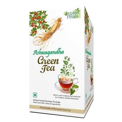 Ashwagandha Kräuter-Grüntee/Reich an Antioxidantien/Mischung aus Ashwagandha, Tulsi, Betelnussblatt zur Stärkung des Immunsystems und zur Gewichtsregulierung/15 Beutel