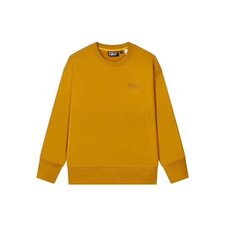 FILA Sweatshirts Unisex Sunflower Yellow Crew Neck Moderate F11U248201F-MT S