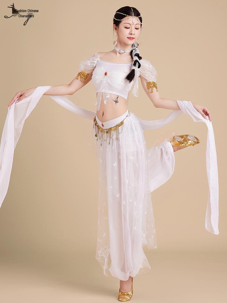 Prinzessin Jasmin Exotisches Indisches Bauchtanzkostüm - Damen Dunhuang Apsara & Westliche Regionen Stile