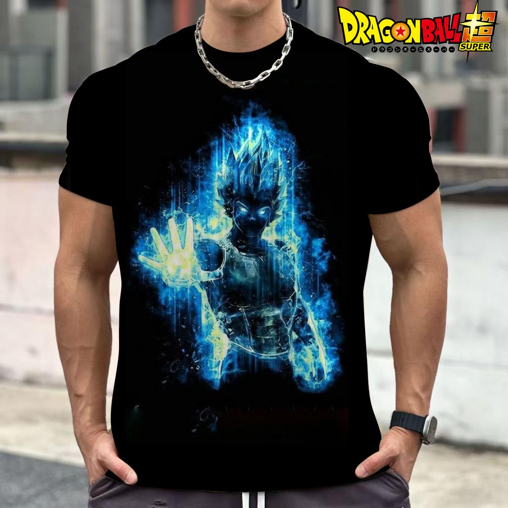 Summer Dragon Ball Cartoon Cartoon 3d Printed T-Shirt Top Broli Begita Wu Empty Short Sleeves For Men And Children Short Sleeves