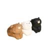 Cute Wooden Carving Ornament Decoration Mini Bear Statue Cuddly Wooden Bear Figurines  Gift