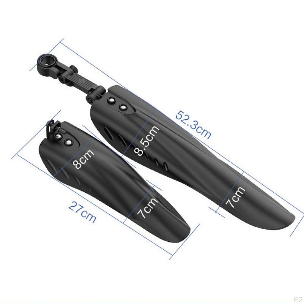Fahrrad Schutzblech Set, Fahrrad Schutzblech Tragbares Reparaturzubehör Vorne Hinten Kotflügel Einstellbar für