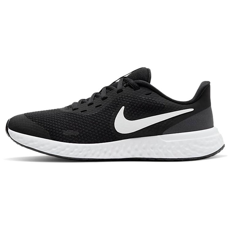 (GS) Nike Revolution 5 Black White Kids BQ5671-003 EU 36