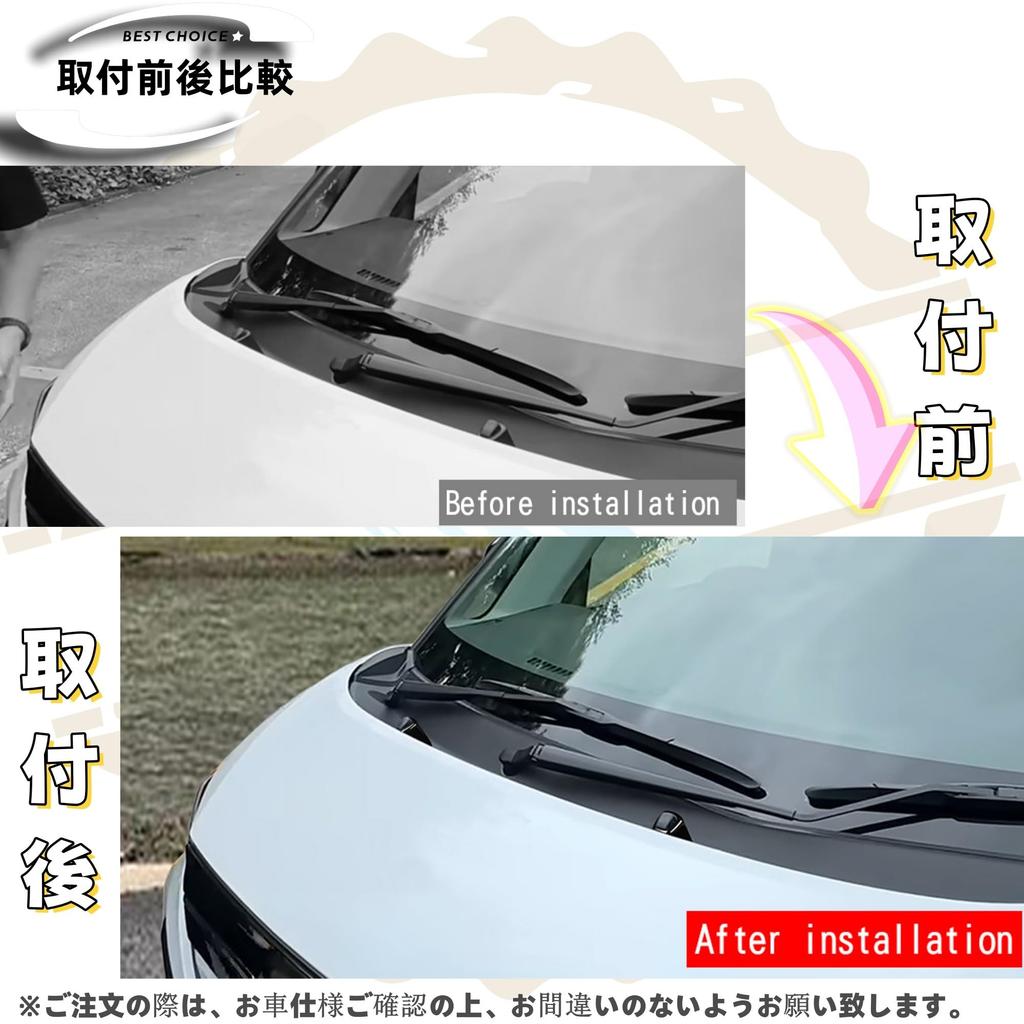 Dodox DIY Application New Move, LA850S, LA860S, Custom Parts, Car Accessories, Windshield Nozzle Protective Cover, Garnish, Exterior Goods, Black
