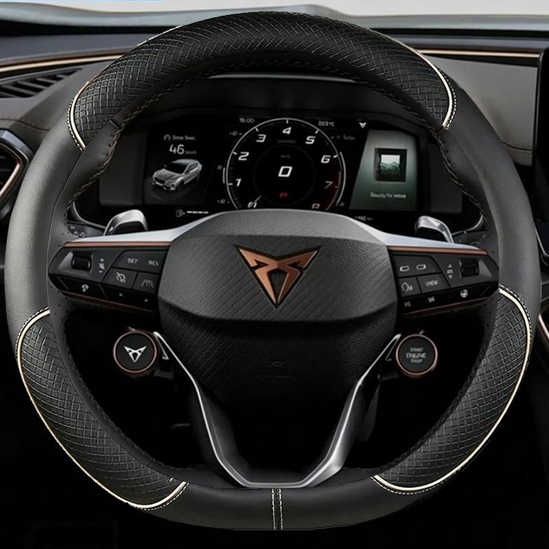 Nappa Leather Car Steering Wheel Cover