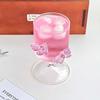 Pink Butterfly Heat-Resistant Glass Goblet