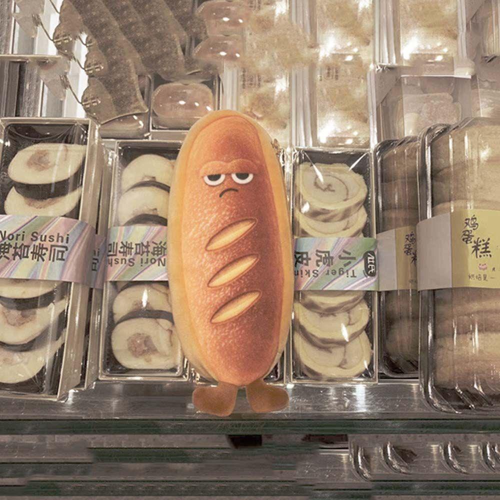 Pen Storage Bag Cartoon Cosmetic Bag Bread Pencil Bag Student Stationery Box Toast Pencil Cases