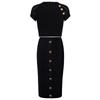 Available: 2025 Summer Short-Sleeve Knit T-Shirt and Mid-Length Skirt Set.