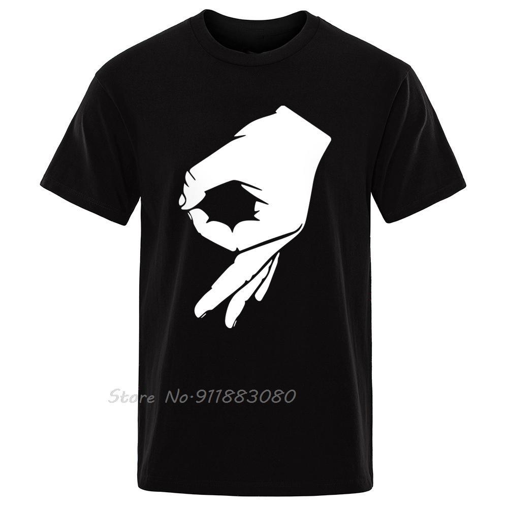 Okay Hand Sign Oversized T-shirt Finger OK Men's Clothing Cotton Tshirt Hipster Summer Brand T