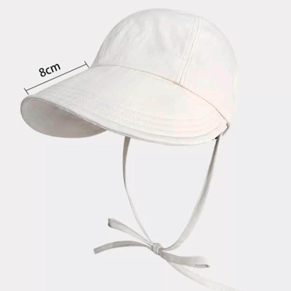 Casual Lace-up Bucket Hat Quick Drying Bowknot Duck Tongue Cap Wide Brim Sunshade Hat Women Girls Wear