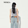 MO&Co. Women's Acetate Blend Knit Racerback Vest