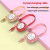 Nabíjecí kabel 3 v 1 Nabíjecí USB nabíjecí kabel pro XiaoMi HuaWei Samsung 2,4A přenosný nabíjecí kabel pro rychlé nabíjení Micro Type-C 8pin