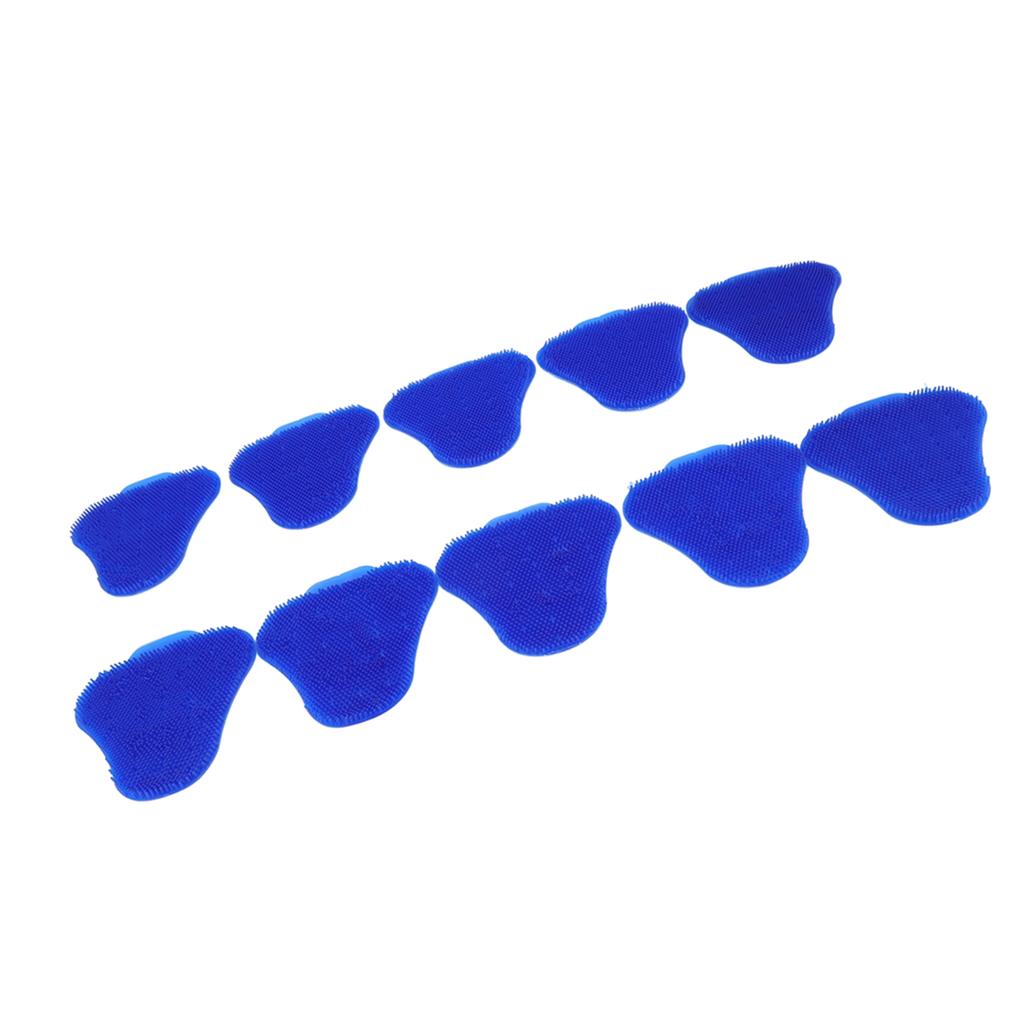 10pcs Urinal Screen Deodorizers Triangle Anti Splash Deodorizer Scented Urinal Screen Mat for Restroom Blue