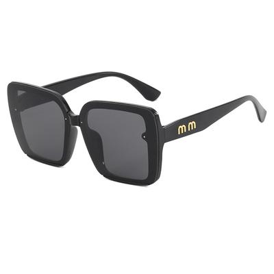 Occhiali da Sole Vintage con Montatura Grande per Donna Uomo Retrò Quadrati Rotondi Occhiali da Sole Protezione UV Unisex Marca Occhiali
