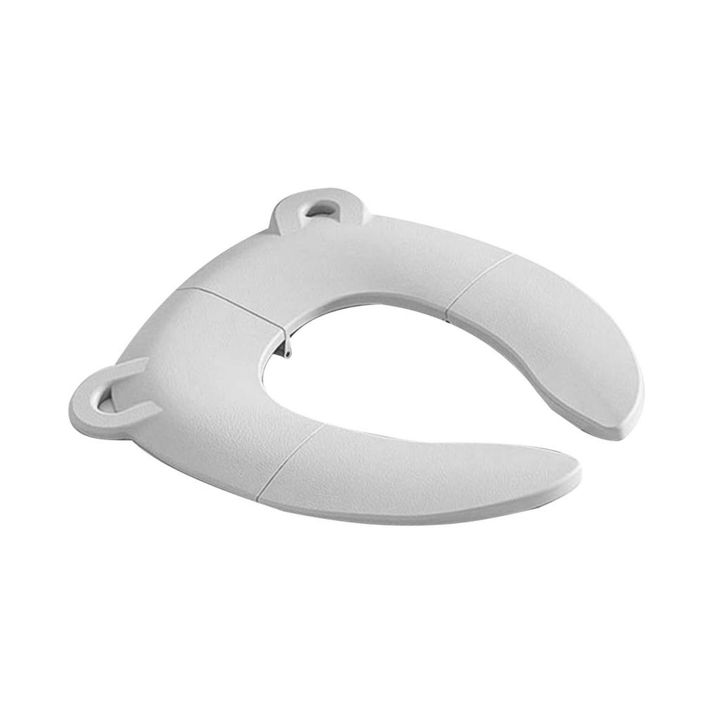 Siège de toilette de voyage pour enfants Pliable Gain de place Forme d'ours Siège Potty Pliable pour bébé Base Antidérapante pour la Maison l'Extérieur